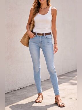 Rag & Bone The Dre Jeans Women’s Size 24 Light Wash Skinny Stretch Denim